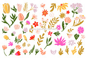Flowers and leaves illustrations, a Decorative Illustration by La Petite Line Art (Thumbnail 2 of 11)