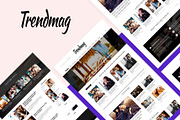 Trend Mag Modern Magazine WordPress, a WordPress Template by kopasoft (Thumbnail 1 of 2)