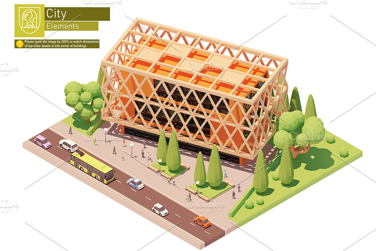 Isometric city map elements, an Object Graphic by tele52 (Photo 5 of 72)