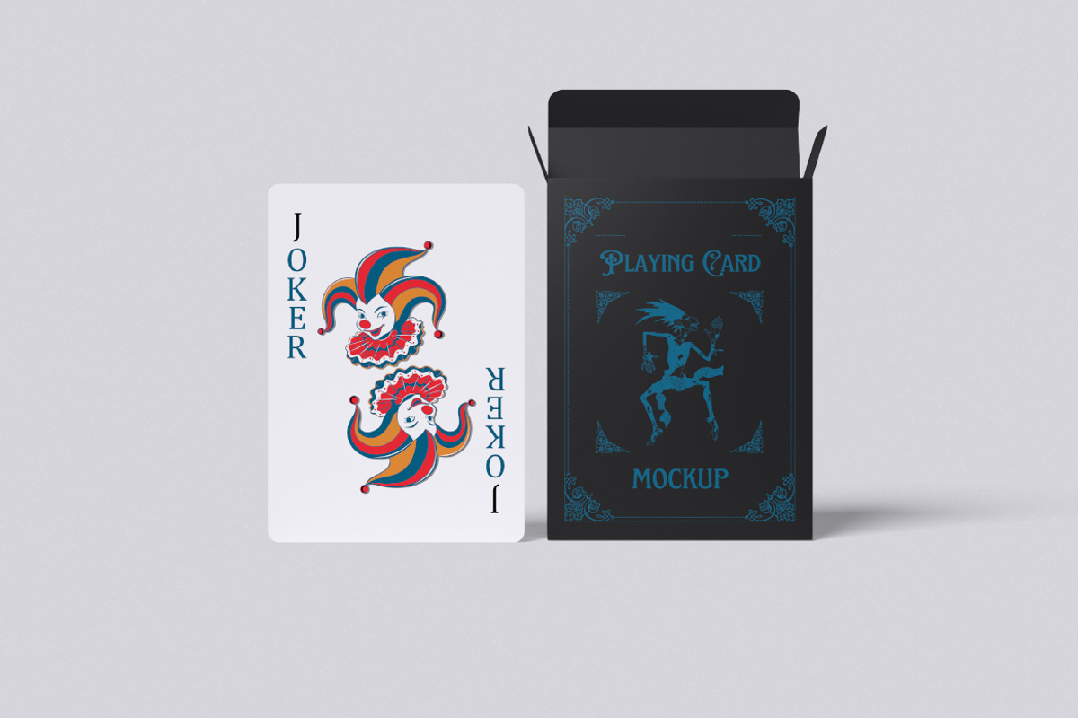 Playing Card Mockup, a Merchandise Mockup by Pikachudesign (Photo 3 of 5)