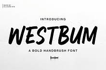 Westbum A Bold Handbrush Font