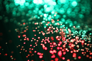 A fiber optic bundle