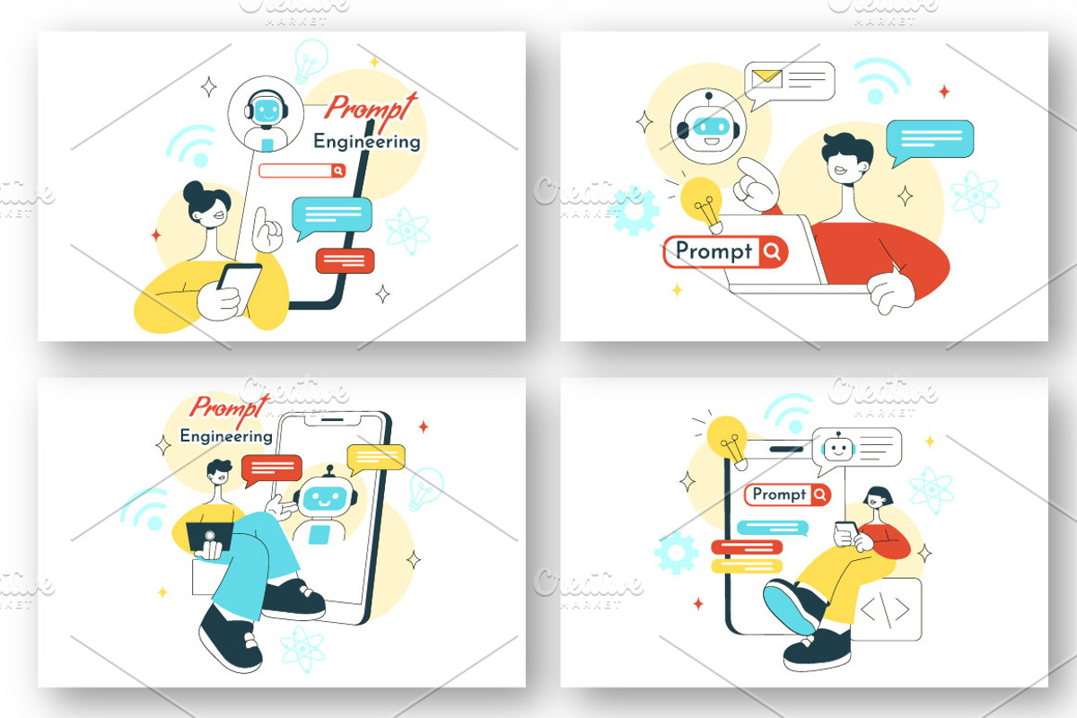 10 Prompt Engineering Illustration, a Technology Illustration by ...