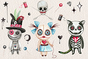 Watercolor Voodoo Collection, an Illustration by Dapper Dudell (Thumbnail 2 of 5)