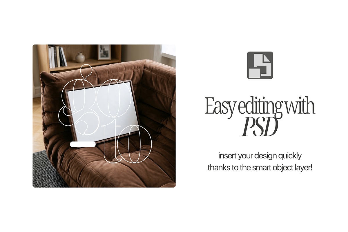 Horizontal Framed Canvas Mockup PSD, a Mockup by First Impression Mockups (Photo 2 of 4)