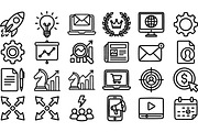 Business Strategy Icon Set, an Illustration by designvectx (Thumbnail 2 of 3)