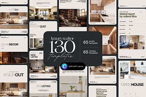 Real Estate Instagram Post + Story, a Social Media Template by Prapti Design