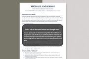 ATS Resume / CV Template Clean, a Resume Template by Anjum Ilyas (Thumbnail 3 of 7)