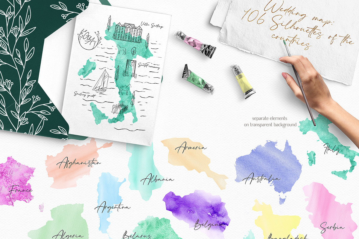 Wedding Map Creator Line Collection, an Animal Illustration by Alisha Gronska (Photo 8 of 8)