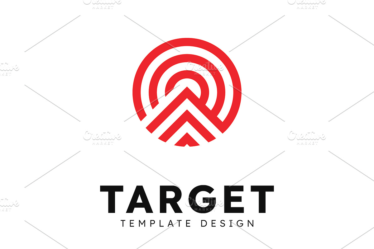 Target logo arrow direction, circle, a Graphic by T.Vooka
