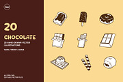 Chocolate Hand Drawn Illustration, an Object Graphic by SLAB! Design (Thumbnail 1 of 4)