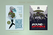 13 Hand Drawn Indie Music Flyers, a Flyer Template by ashenterprise (Thumbnail 7 of 16)