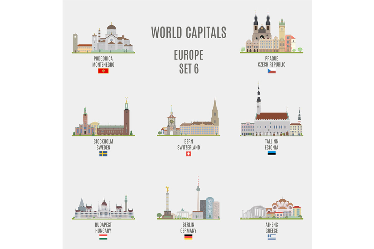 World capitals. Europe # 6, an Object Graphic by Stoker-13