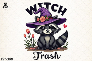 Witchy Trash Sublimation, a Graphic by Libby Wishes