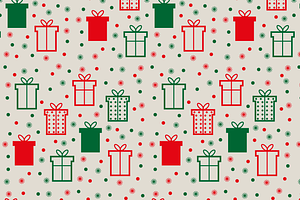 Seamless Holiday Pattern with Gift, a Texture Illustration by JYa_Design