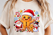 Cute Gingerbread Santa Christmas PNG, an Object Graphic by Zahyl Studio (Thumbnail 2 of 7)