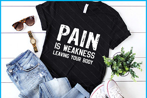 PainIs Weakness Leaving Your BodyGym, a Graphic by Creativeusart