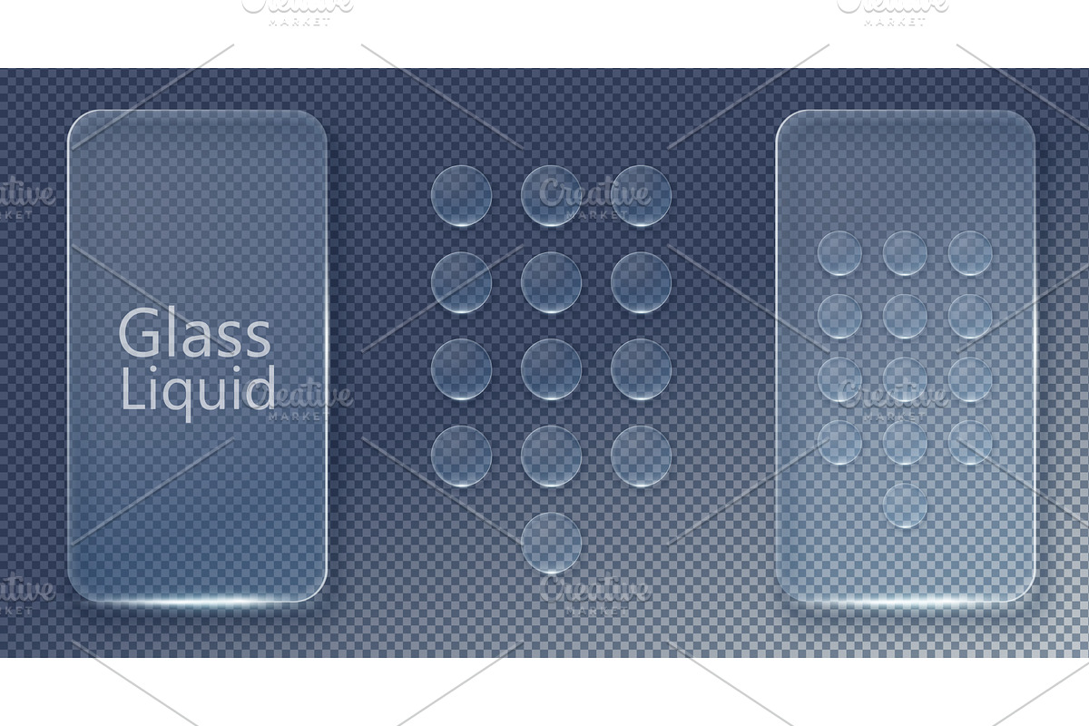Vector transparent glass design, a Texture Illustration by Marinstri