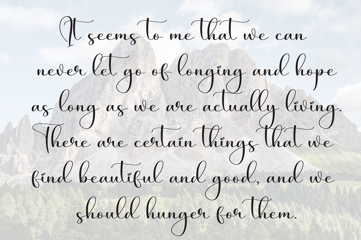 Greating | Script Font, a Handwritten Font by Scratchones (Photo 6 of 9)