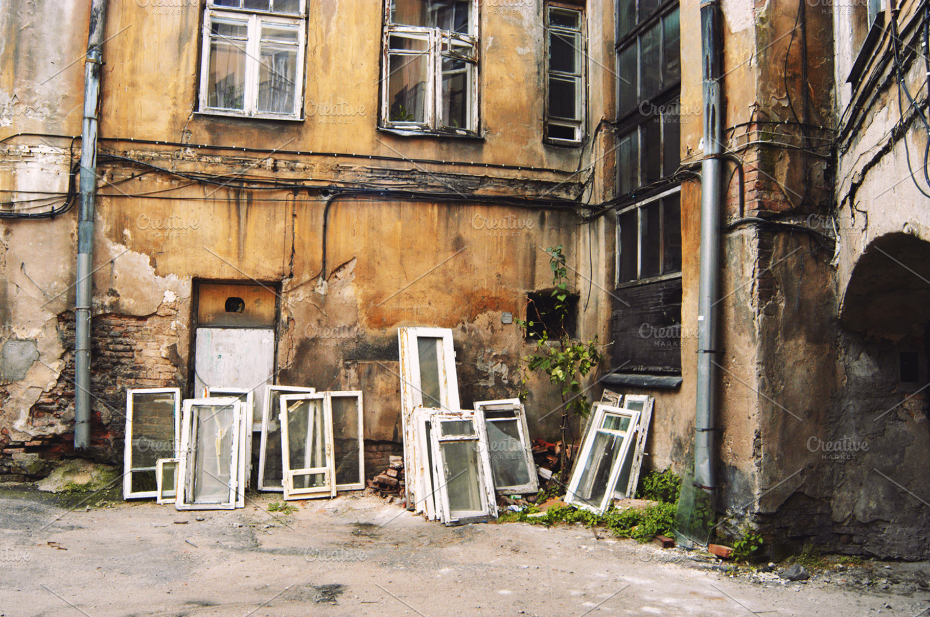 Old windows in old town, an Architecture Photo by BOOCYS