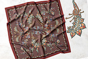 Autumn Baroque Paisley Silk Scarf, an Object Graphic by ilustrinna (Thumbnail 4 of 10)