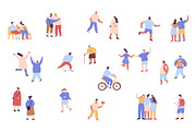 Cute Tiny People vector bundle, a Person Illustration by Vector_Art (Thumbnail 3 of 14)