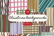 Hand Drawn Christmas Backgrounds, a Background Graphic by digital.incubator.yum (Thumbnail 2 of 8)