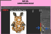 Baby Girl Summer Romper Mockuup, a Hoody Mockup by Nora Gad (Thumbnail 6 of 22)