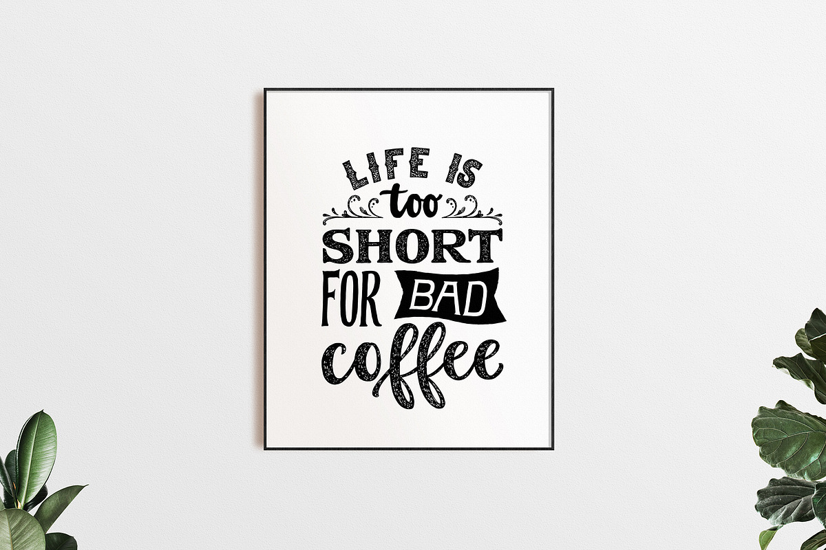 Vintage Coffee Lettering Quotes., a Graphic by ElenKoss (Photo 10 of 12)