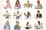 modern workplace clipart, an Illustration by DreamCafeArt (Thumbnail 2 of 5)