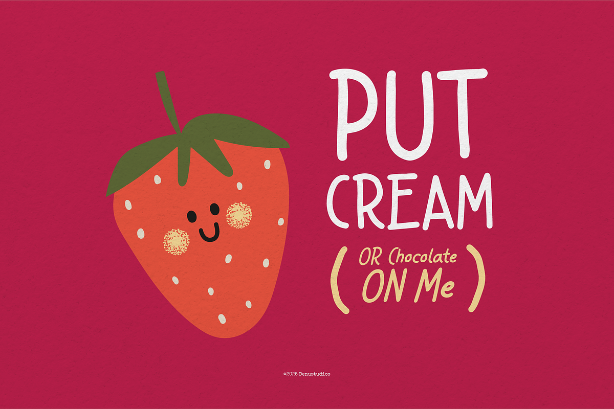 Cherry Sugar | Handwritten Font, a Handwritten Font by Denustudios (Photo 7 of 12)