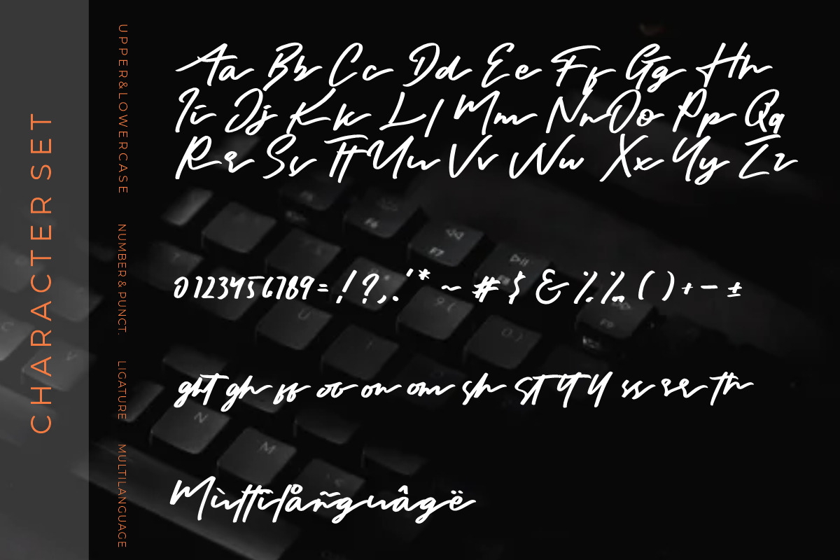 Gothic Stylish Script, a Handwritten Font by Glyphstyle (Photo 5 of 13)