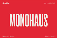 Monohaus - Tall Display Font