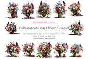 Independence Day Flower Clipart, a Decorative Illustration by stickermadness (Thumbnail 1 of 4)