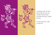 Mythological creatures - vector, an Animal Illustration by Renée from Studio neetje (Thumbnail 4 of 5)