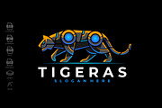 Modern Mecha Robotic Tiger Logo, a Branding & Logo Template by Rupture (Thumbnail 2 of 3)