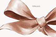RIBBON BOWS watercolor pack, a Decorative Illustration by Yuliia Lashevska (Thumbnail 6 of 8)