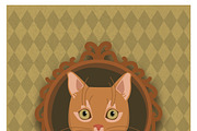 'Fancy Cats' vector set, an Illustration by Cheeba Ribba Designs (Thumbnail 4 of 5)