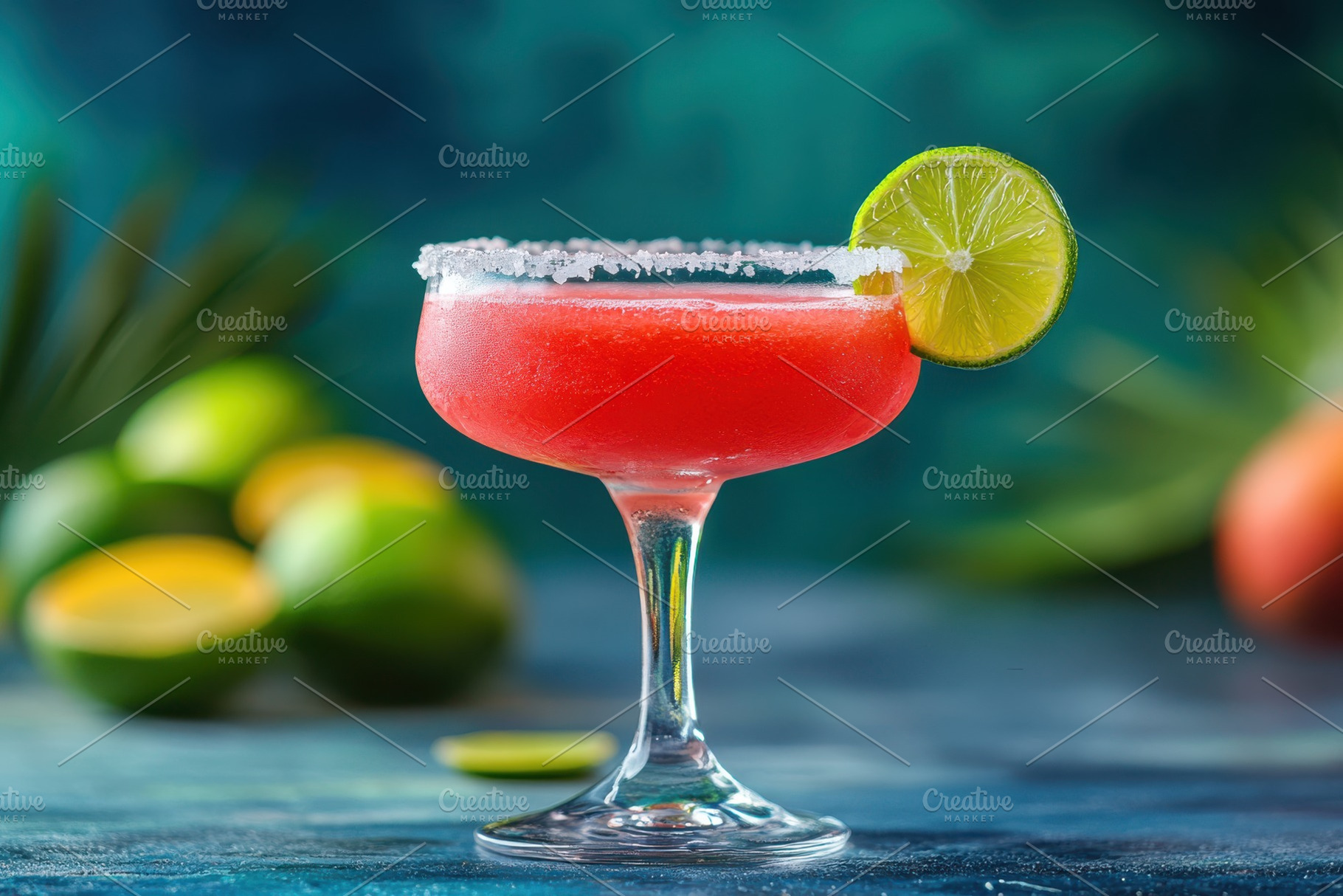 Refreshing Red Margarita Cocktail Su, a Food & Drink Photo by Pixeness Studio