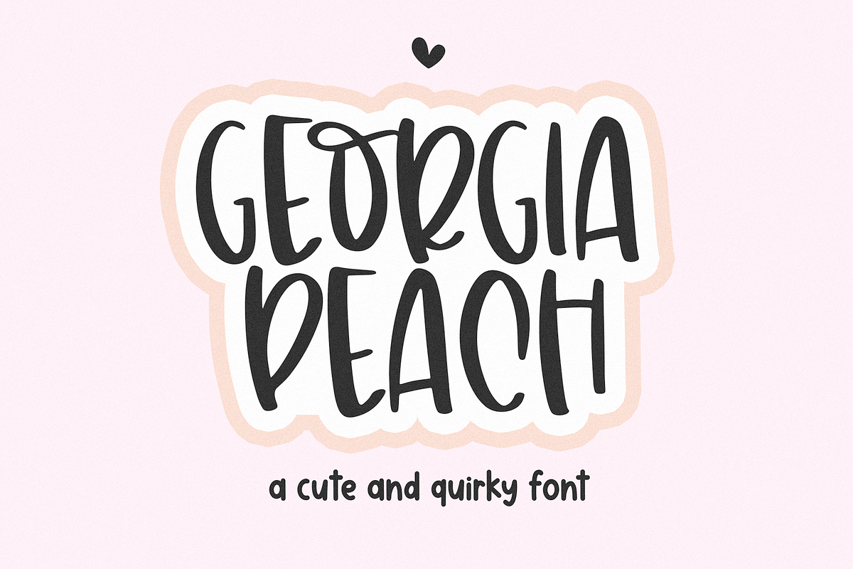 Georgia Peach - Handwritten Font