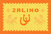 Zalino - Retro Display Font, a Sans Serif Font by HAN (Thumbnail 1 of 9)
