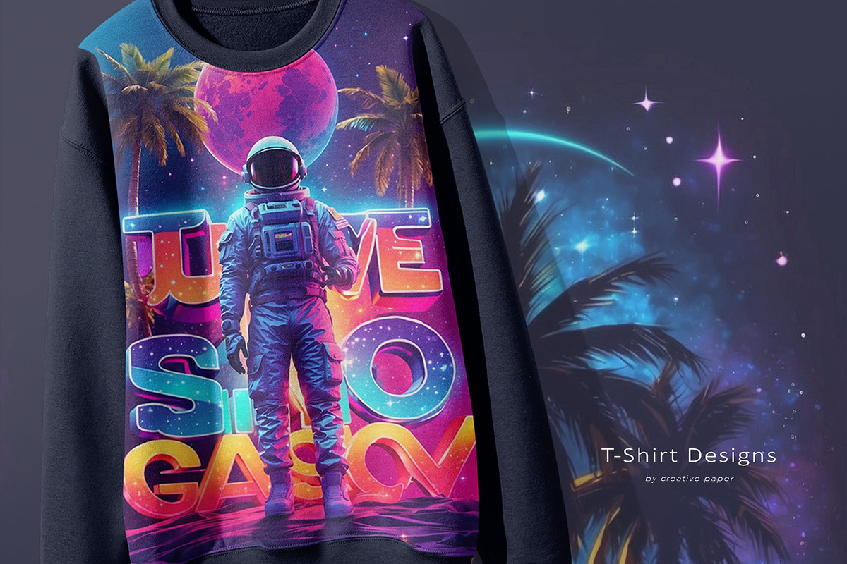 Neon Space Holographic Backgrounds, a Background Graphic by by creative paper (Photo 4 of 6)