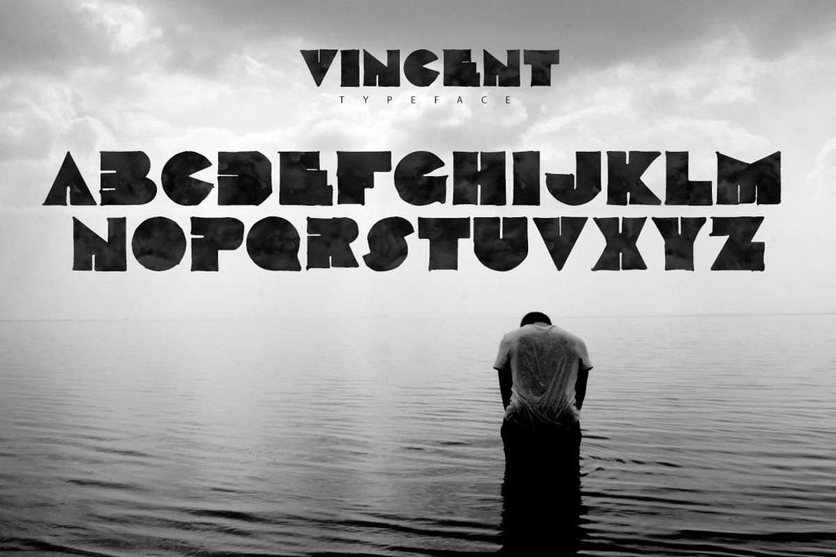 Vincent Grunge Font preview 2