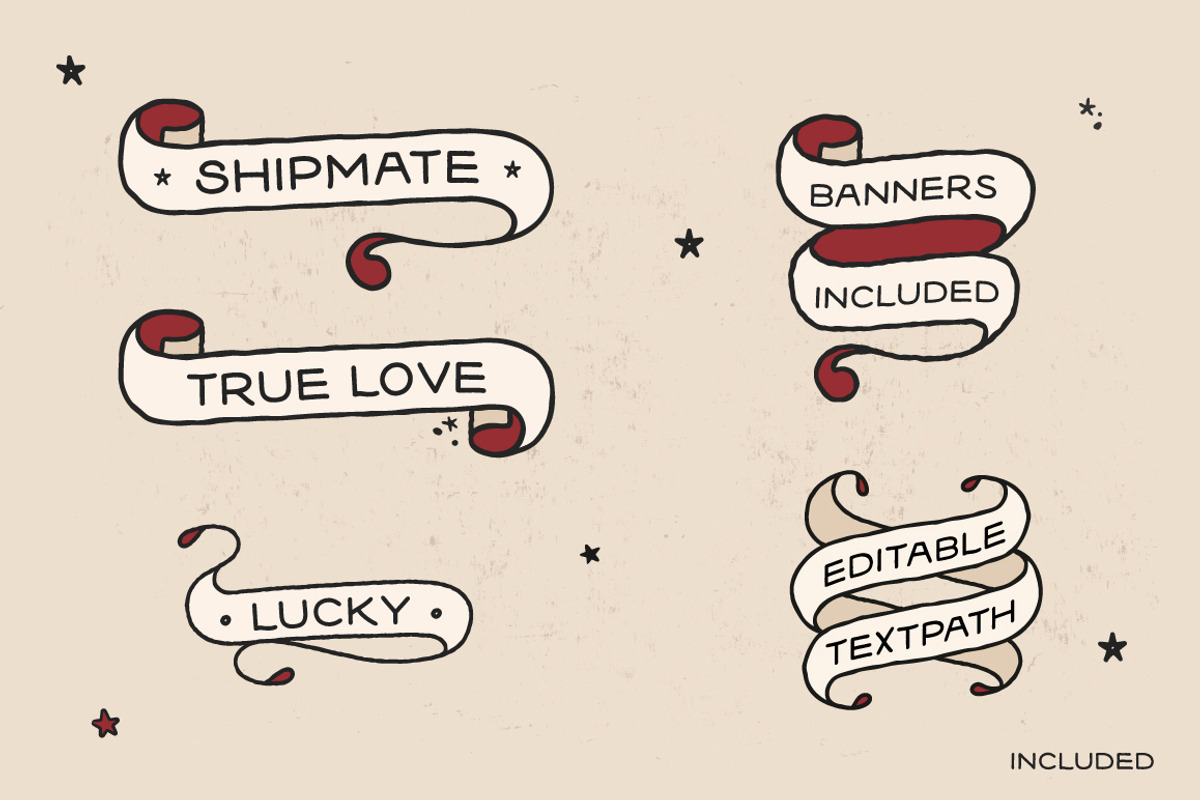 Sailors Diary Font Bundle, a Sans Serif Font by BAD TASTE (Photo 14 of 14)
