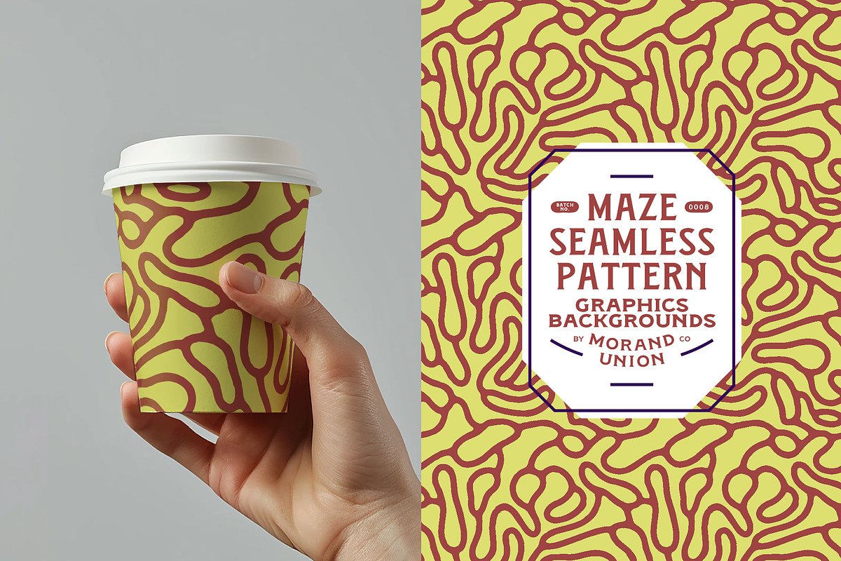 10 Maze Seamless Pattern, a Pattern Graphic by Morand Union (Photo 17 of 22)