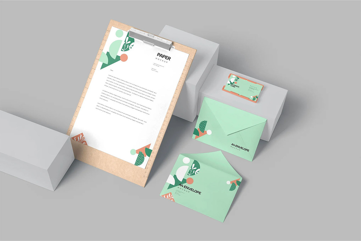 Stationery Mockups, an Advertising Mockup by megostudi0 (Photo 6 of 8)