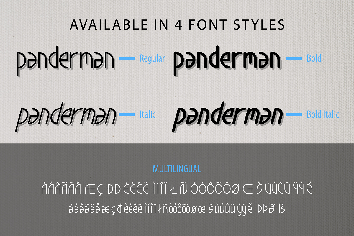 panderman - Simple Modern Font, a Sans Serif Font by Inventype Studio (Photo 6 of 8)