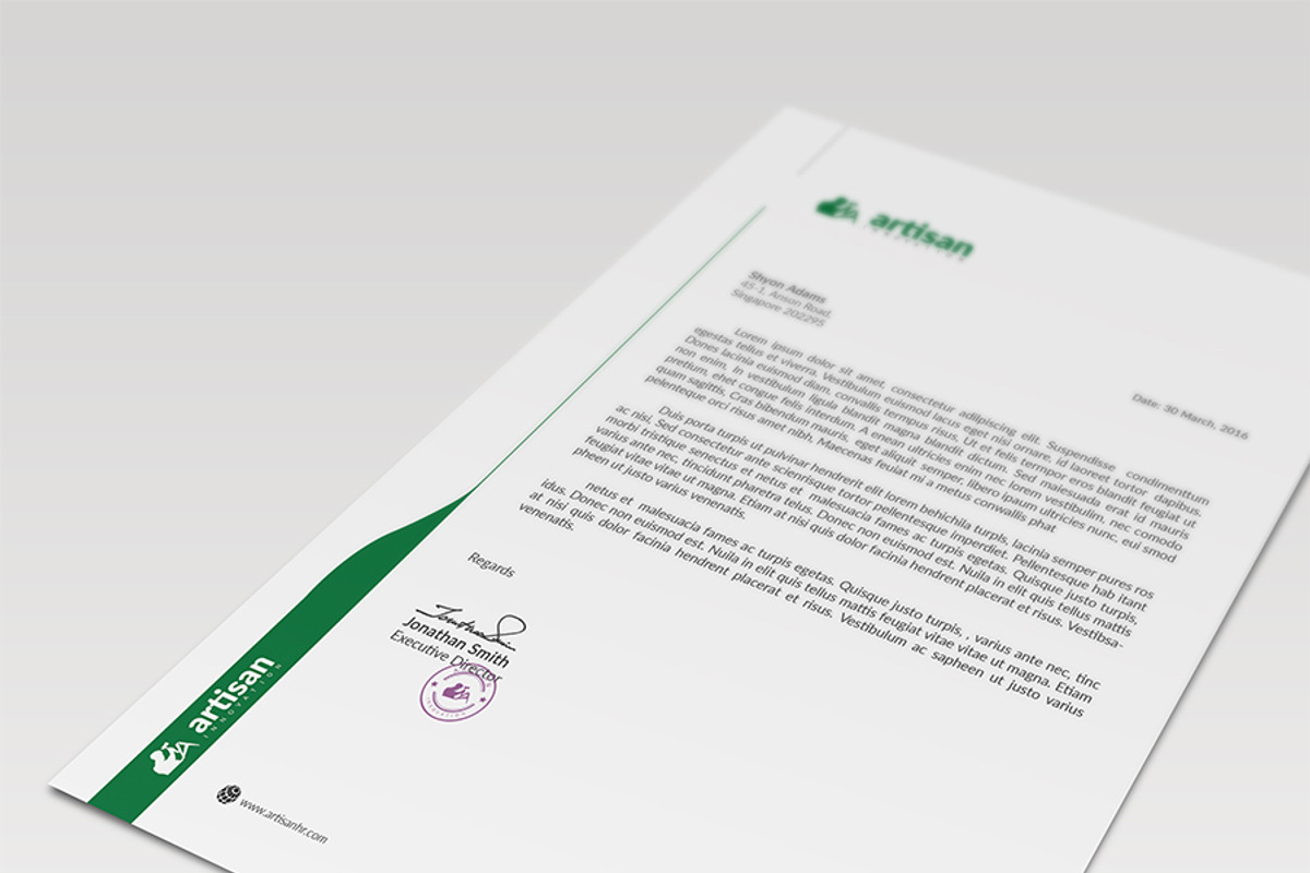 Letterhead, a Stationery Template by artisanHR (Photo 6 of 6)