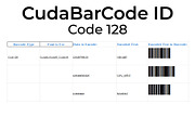 CudaBarCode ID Code 128, a Symbol Font by Emdaduljs (Thumbnail 2 of 4)