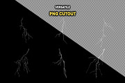 75+ PNG Cutout Lightning Bolt Effect, an Object Graphic by Mikel Blazgad (Thumbnail 2 of 10)